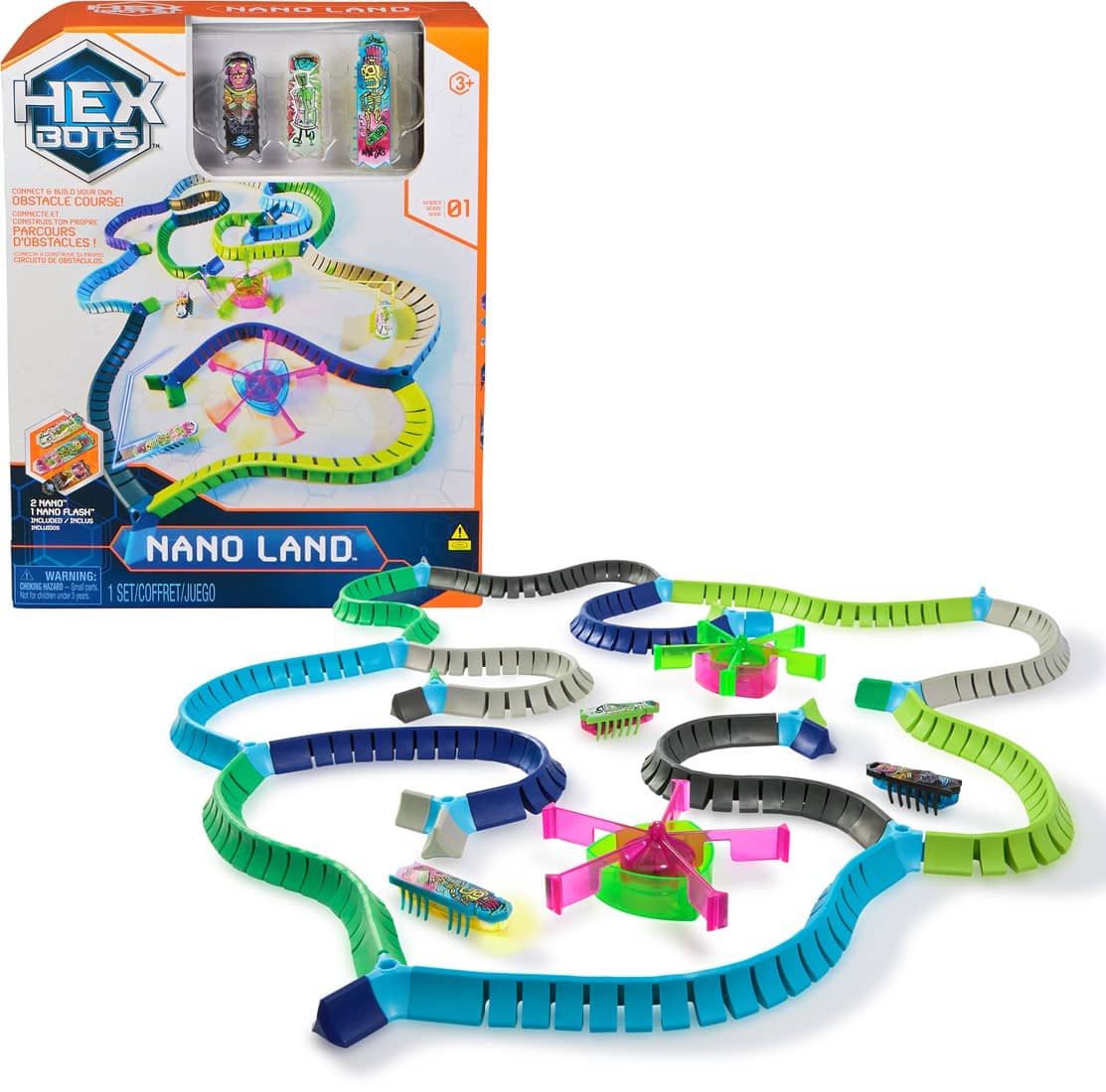 hexbots nano land (1x flash, 2x nano)