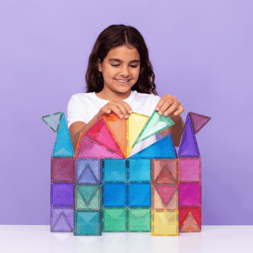 connetix glitter castle pack 48 pc