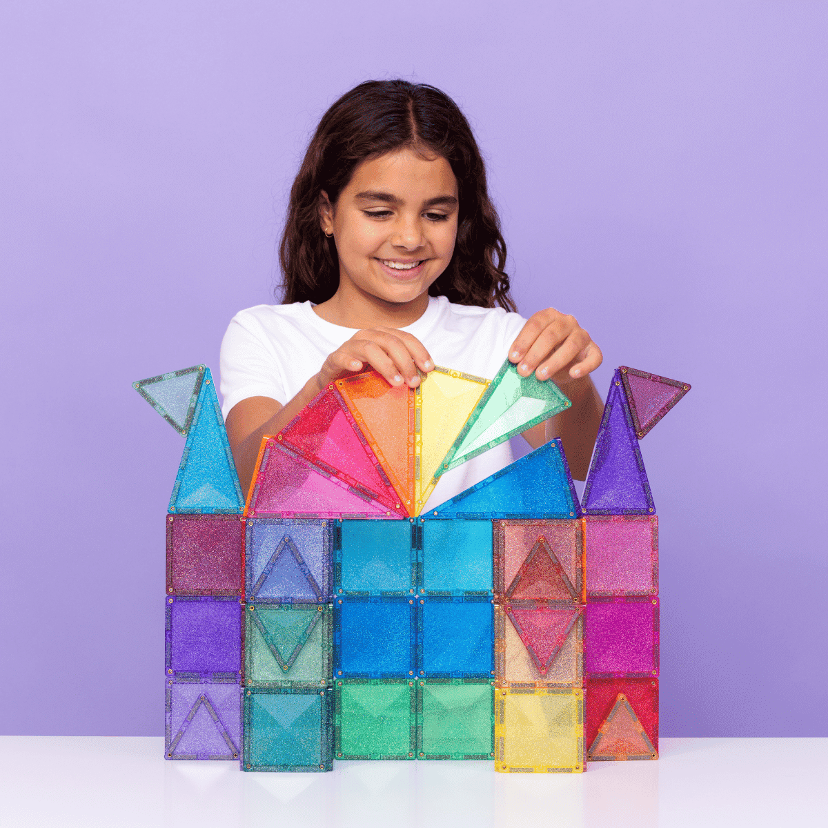 connetix glitter castle pack 48 pc