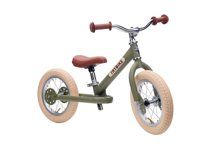 trybike steel vintage matt green