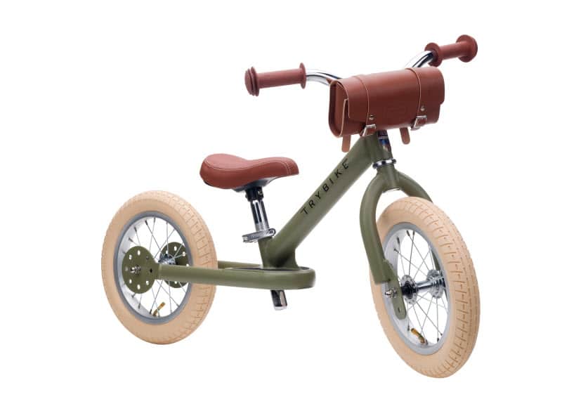 trybike steel vintage matt green