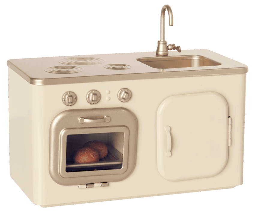 maileg miniature kitchen, creme