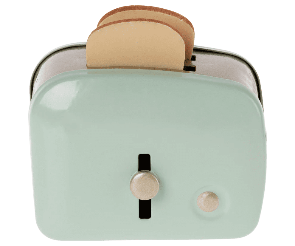 maileg miniature toaster & bread mint