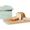 maileg miniature bread box with utensils