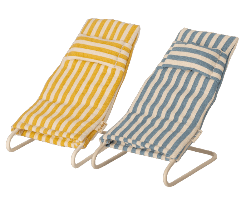 maileg beach chair set mouse