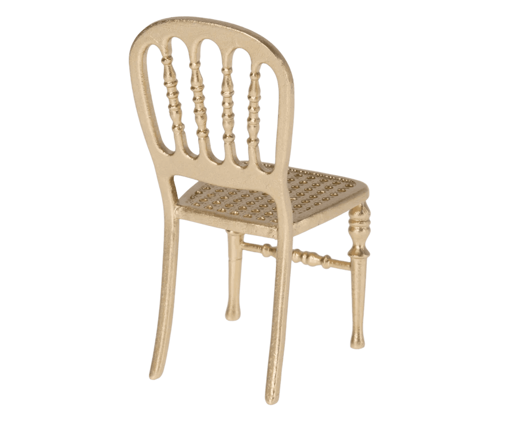 maileg chair, mouse gold