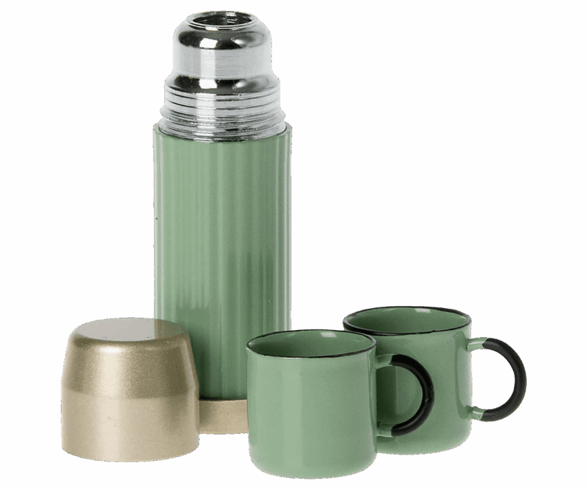 maileg thermos & cups mouse mint
