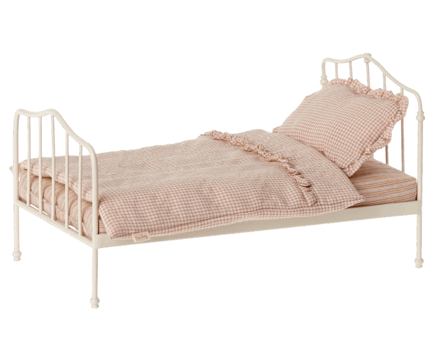 maileg vintage bed miniature purple