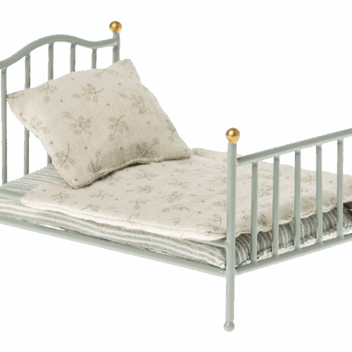 maileg vintage bed mouse, mint