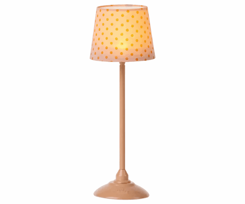 maileg miniature floor lamp dark powder