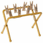 maileg drying rack with pegs mini