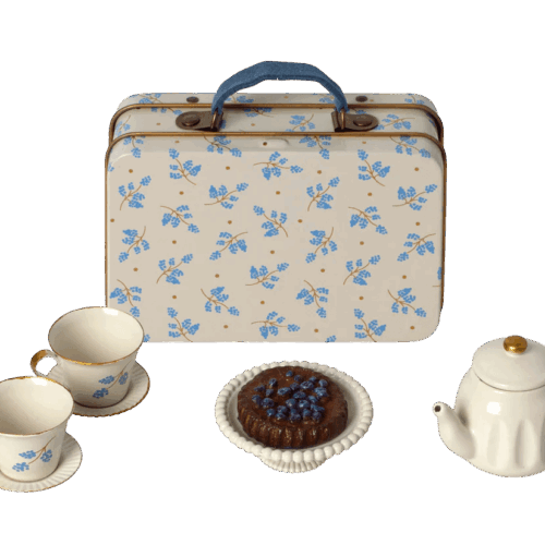 maileg afternoon treat, mouse blue madelaine