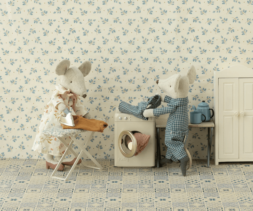 maileg washing machine, mouse