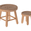 maileg table and stool set, mouse