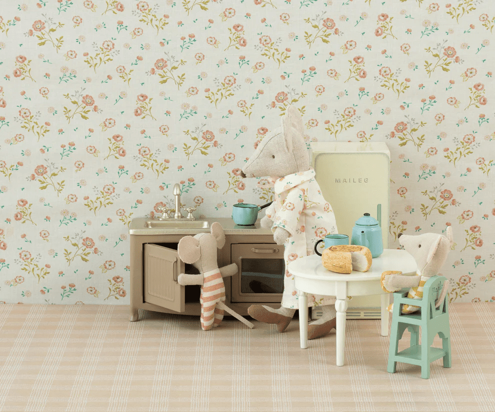 maileg high chair, mouse mint