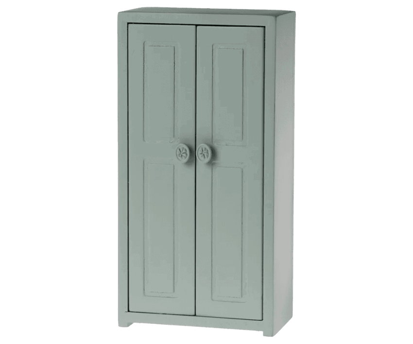 maileg closet, mouse soft blue