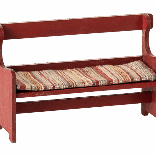 maileg bench mouse red