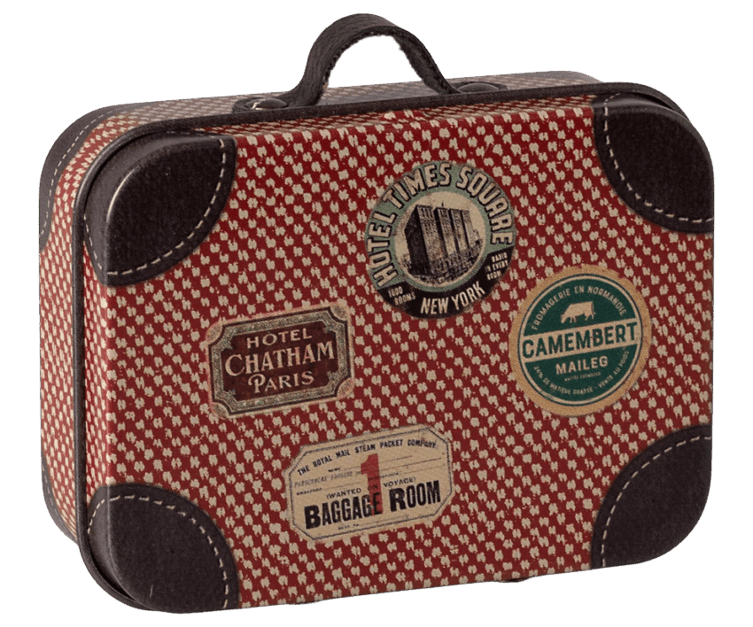 maileg suitcase, micro red