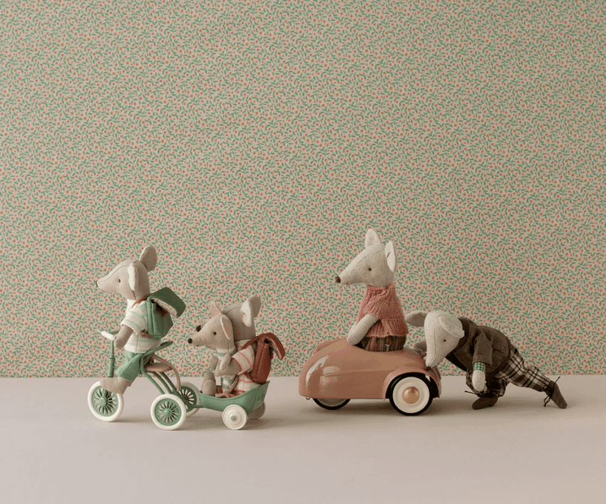 maileg abri à tricycle, mouse green