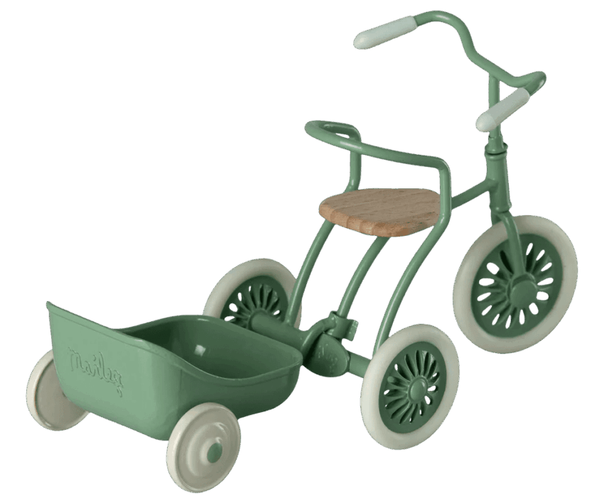 maileg tricycle hanger, mouse green