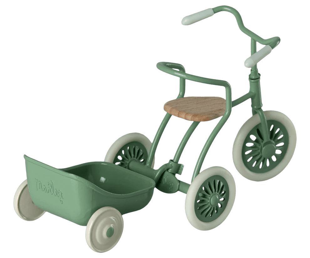maileg tricycle hanger, mouse green
