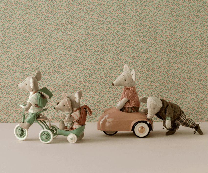maileg tricycle hanger, mouse green