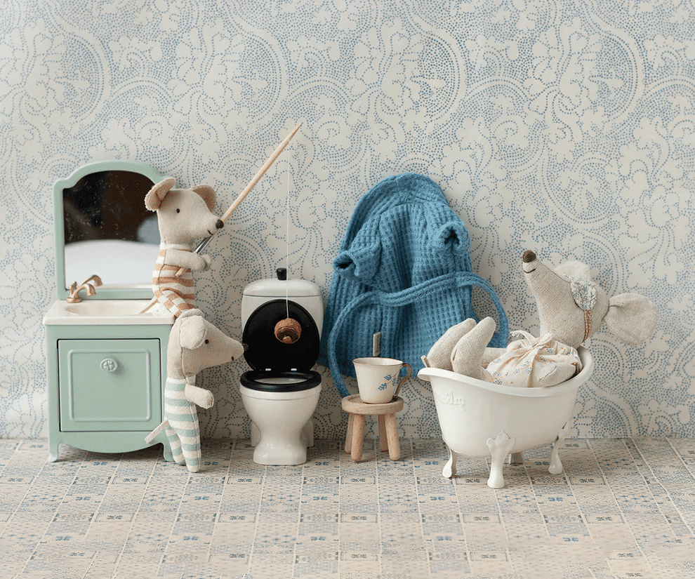 maileg bathtub, mouse