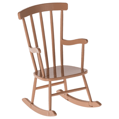 maileg rocking chair, mouse dark powder