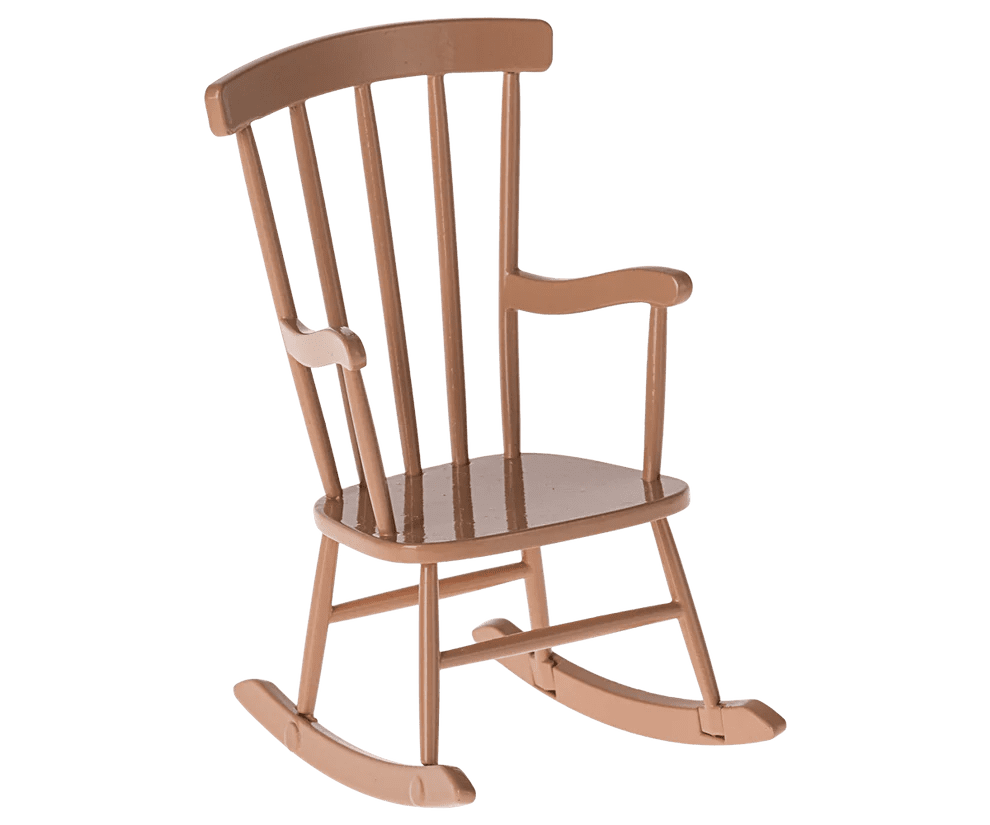 maileg rocking chair, mouse dark powder