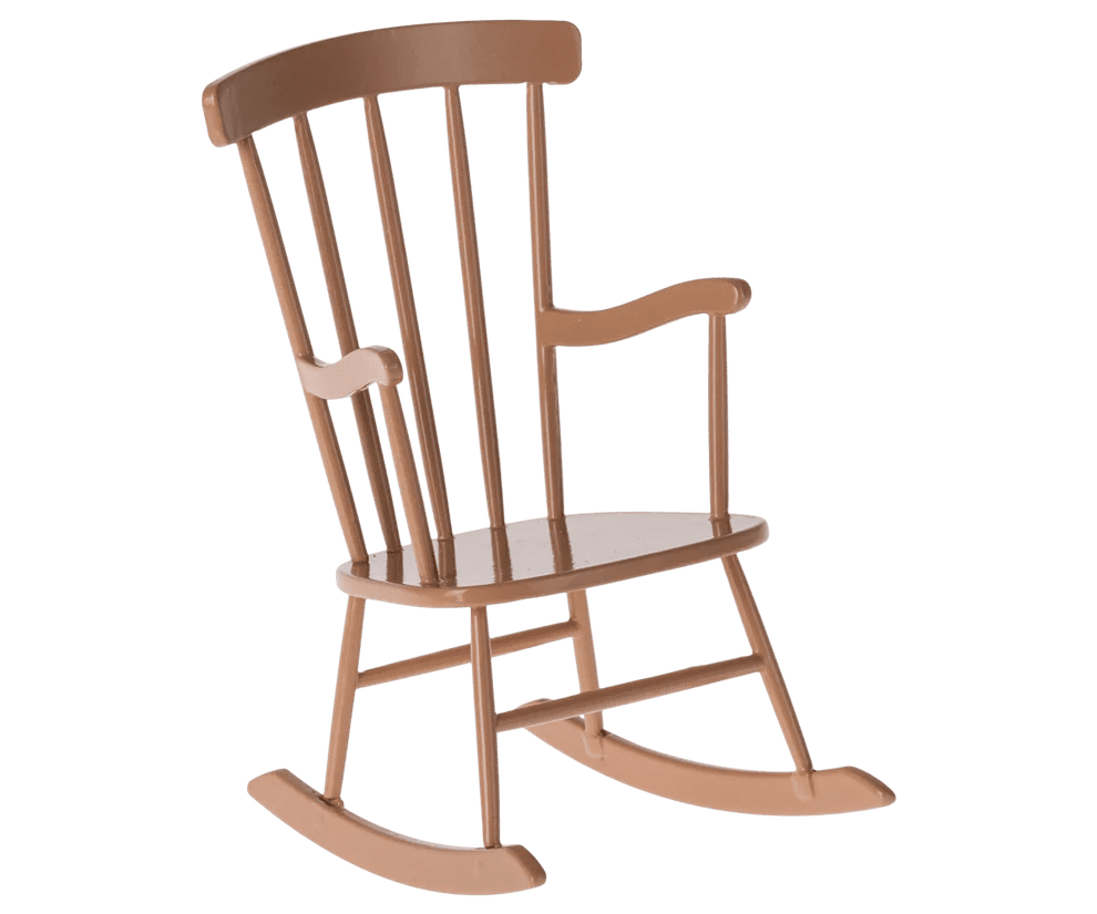 maileg rocking chair, mini dark powder