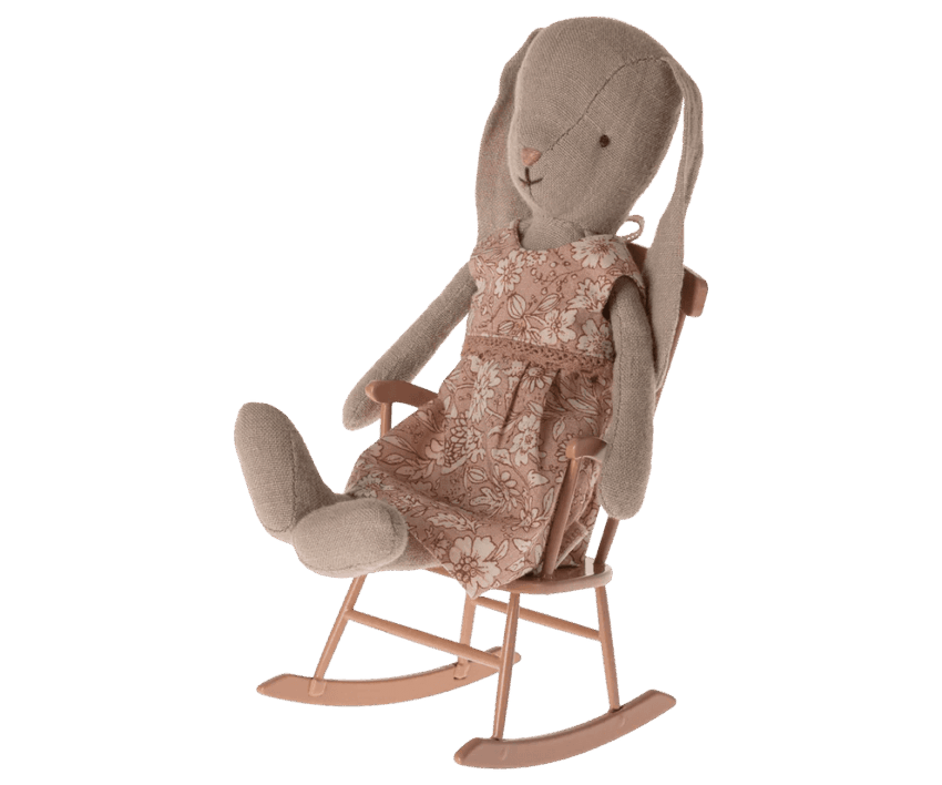 maileg rocking chair, mini dark powder