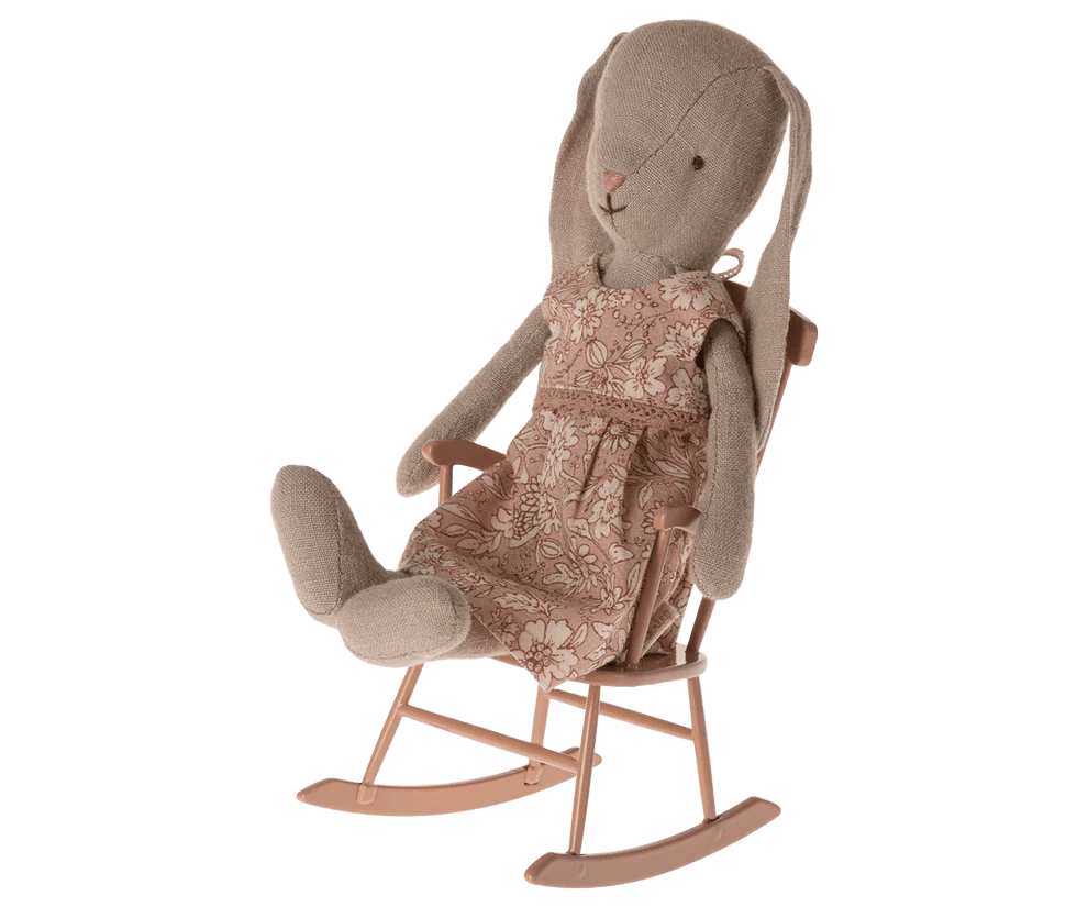 maileg rocking chair, mini dark powder