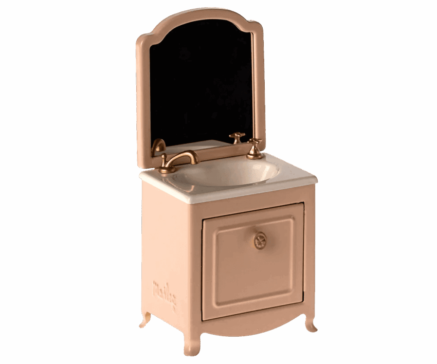 maileg sink dresser, mouse powder