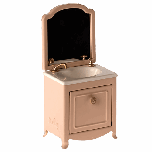 maileg sink dresser with mirror, powder