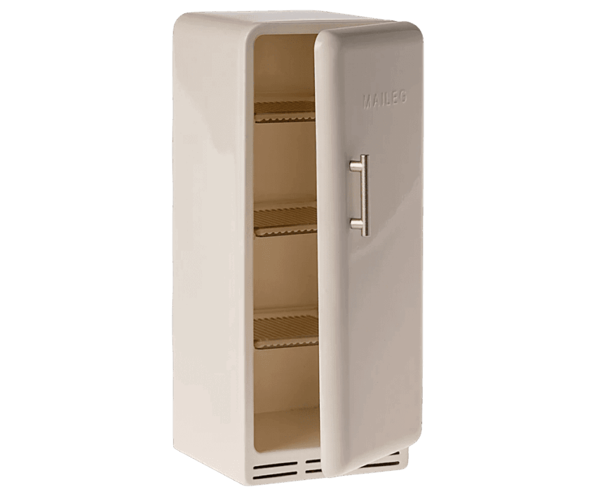 maileg miniature fridge off white