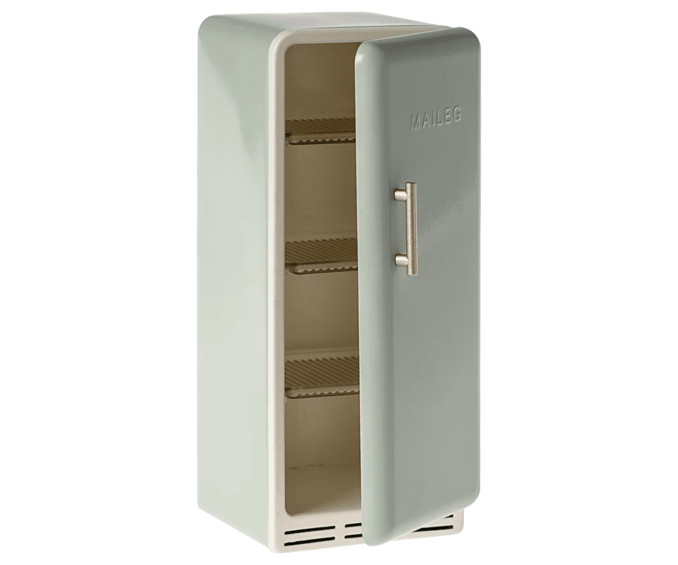 maileg miniature fridge mint