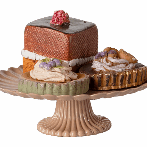 maileg cakes and cakestand, mini
