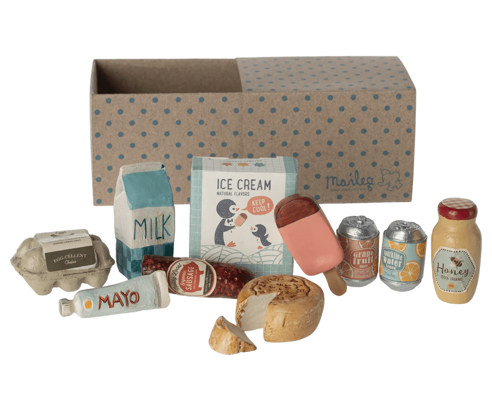 maileg miniature grocery box