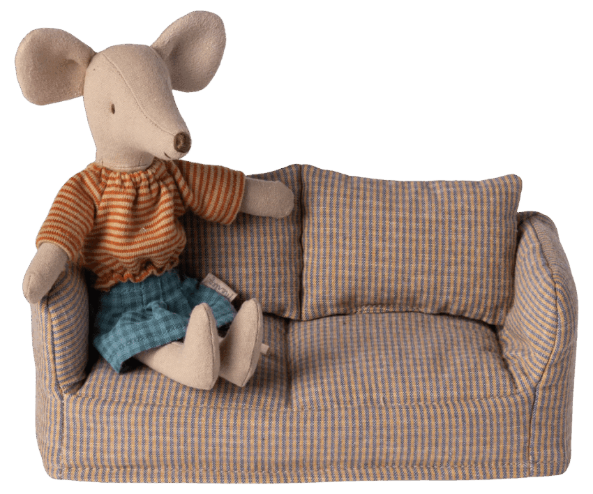maileg couch, mouse