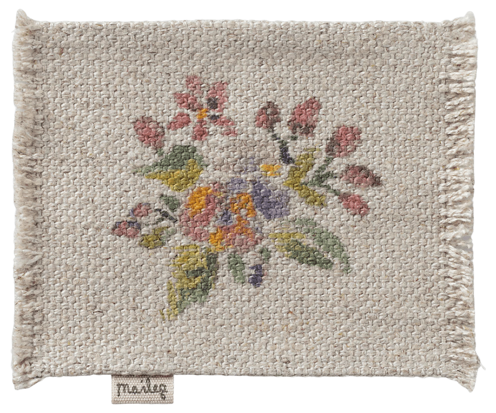 maileg rug, flowers small