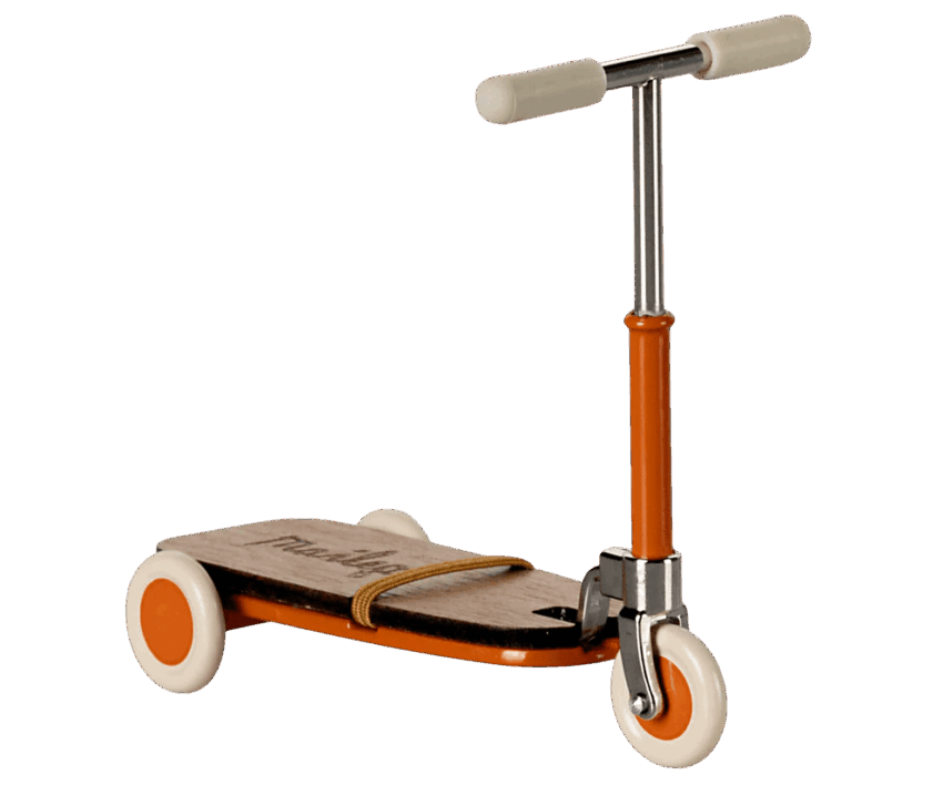 maileg kick board, step mouse orange