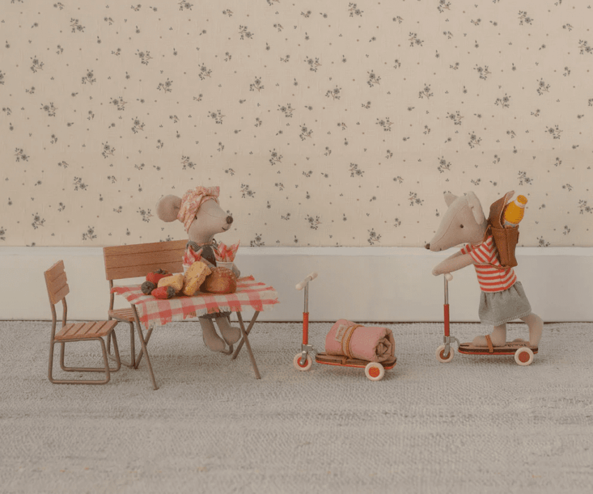 maileg kick board, step mouse orange