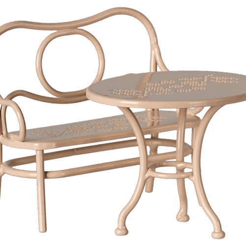 maileg cafe set mouse big pale pink