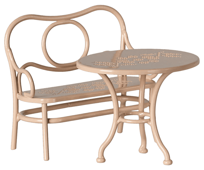 maileg cafe set mouse big pale pink