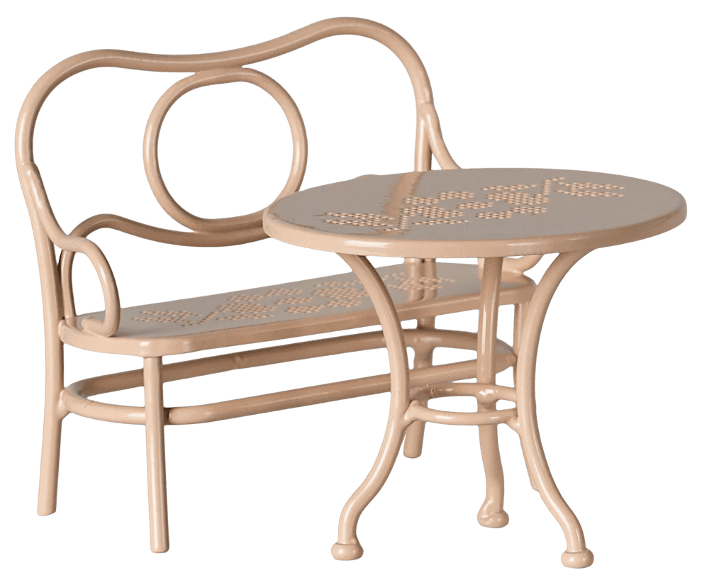 maileg cafe set mouse big pale pink