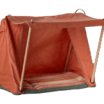maileg happy camper tent, mouse orange