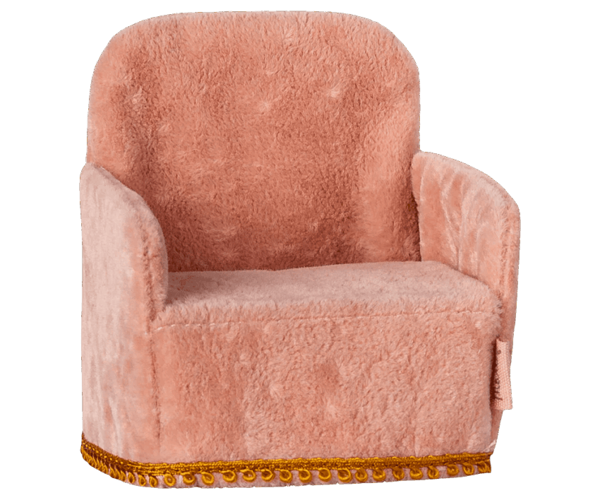 maileg folding chair, mouse rose