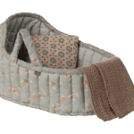 maileg carry cot, large blue