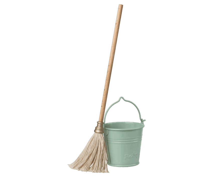 maileg bucket & mop