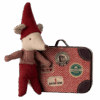 maileg christmas mouse, baby in suitcase
